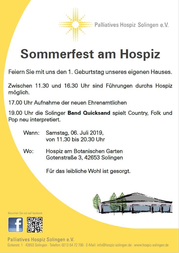 Plakat_Sommerfest_n | PHoS e. V. Palliatives Hospiz Solingen